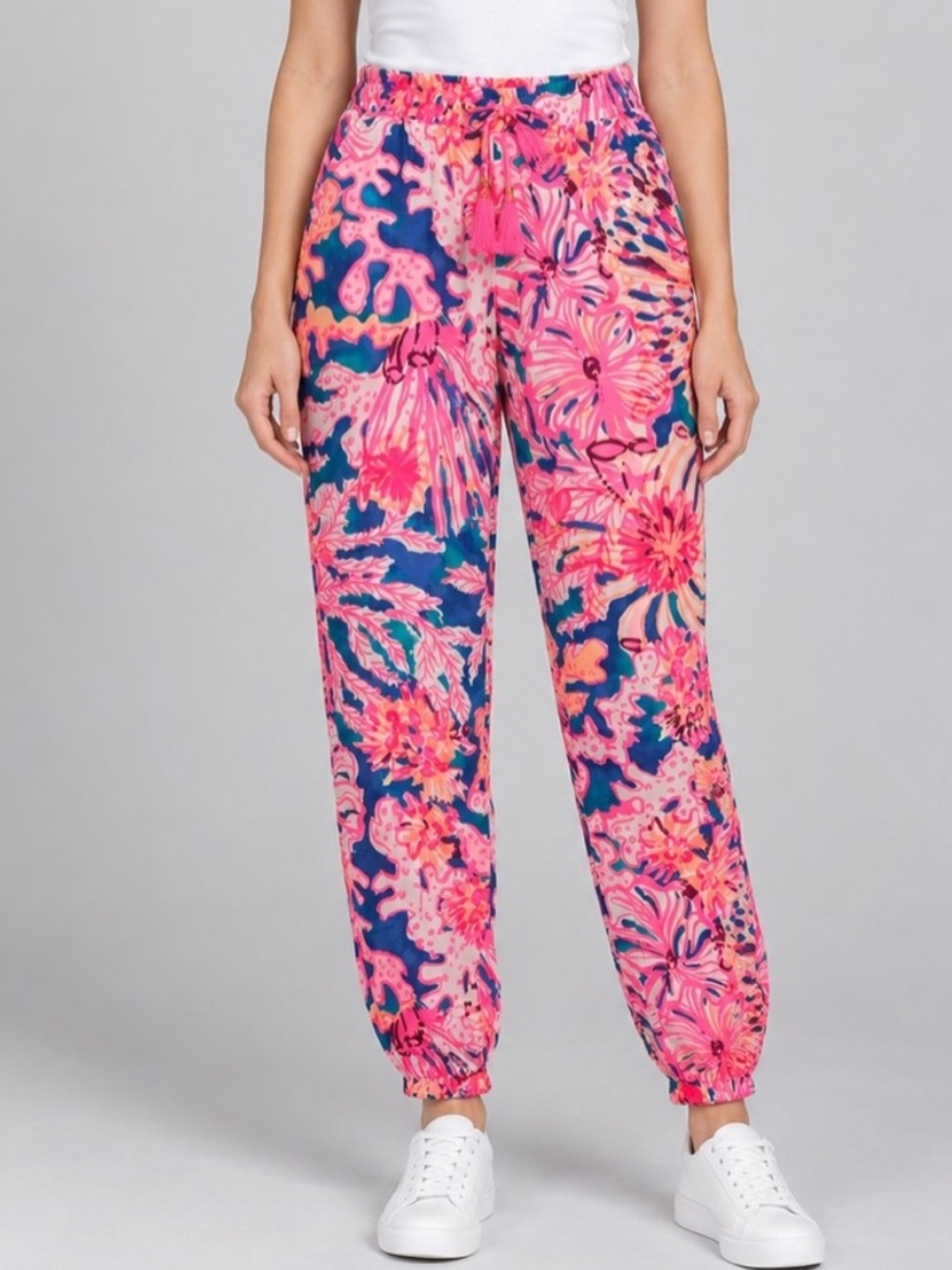 New! Lilly Pulitzer Piper Jogger Pants Swirling Seadream nwt Small 6229